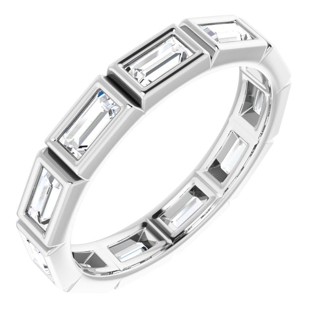 1.54 ct. Straight Baguette Diamond Eternity Band-VIRABYANI